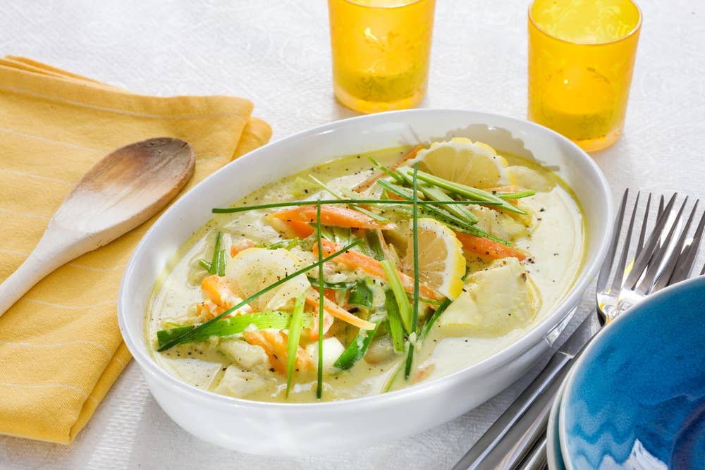 Torskegryte med karri