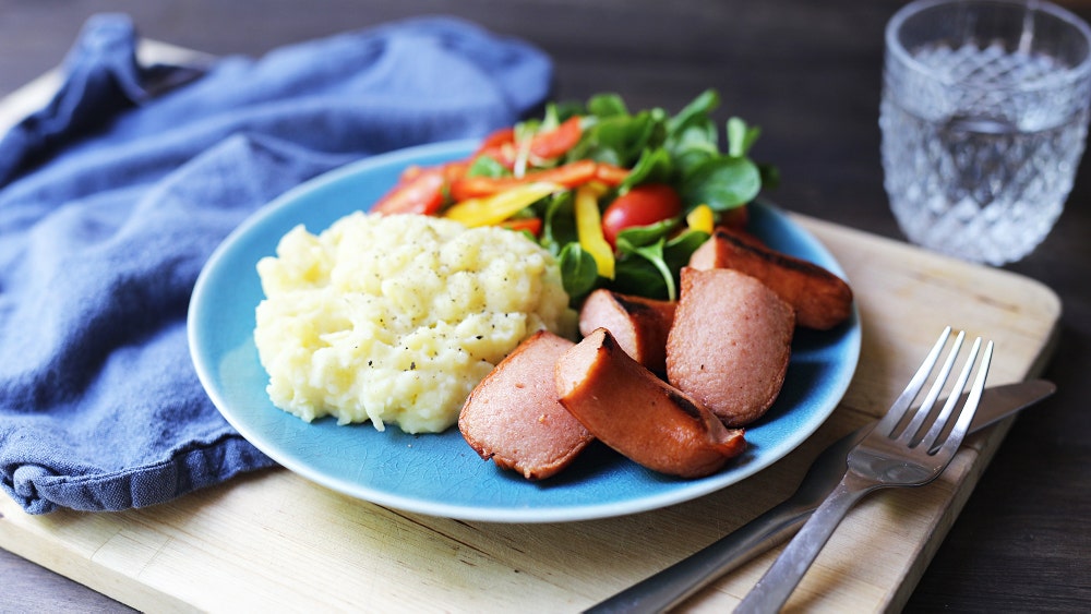 Pølser og potetstappe