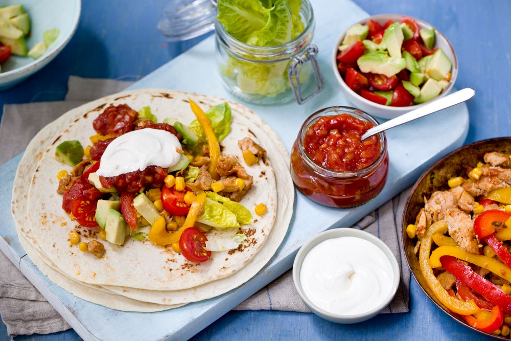 Kyllingfajitas med salsa