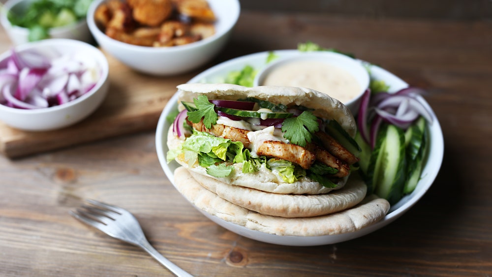 Tandoorikylling i pita