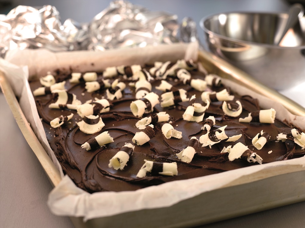 Mørk Sjokoladekake i langpanne