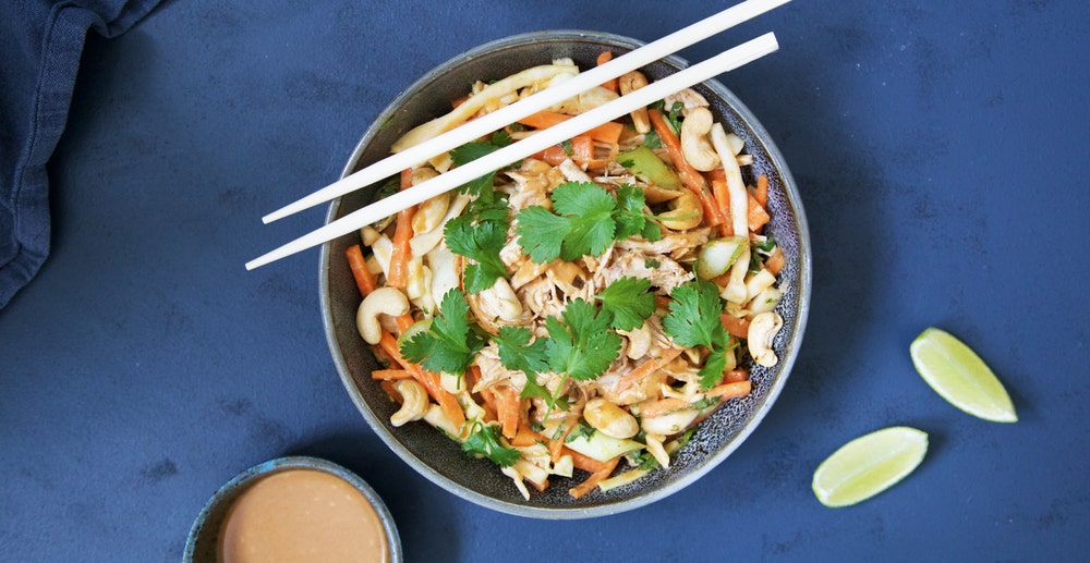 Thaisalat med kylling