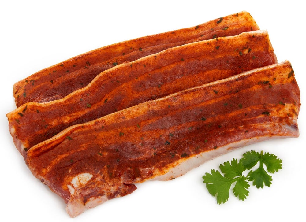 Strøm-Larsen BBQ krydret Grillribbe i Skiver