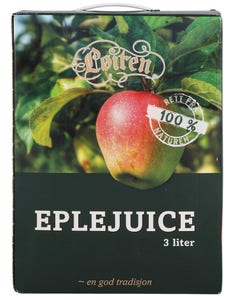 Løiten Kaldpresset Eplejuice Bag in Box