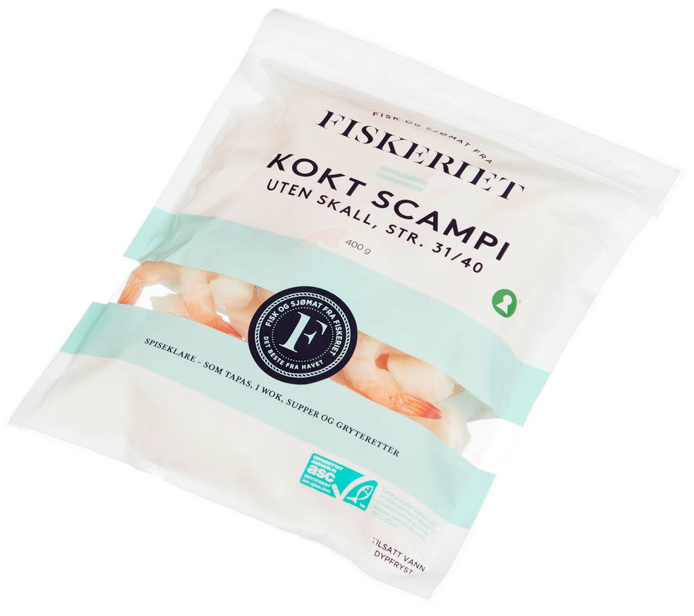 Godehav Scampi Kokt Med Hale Str 31/40