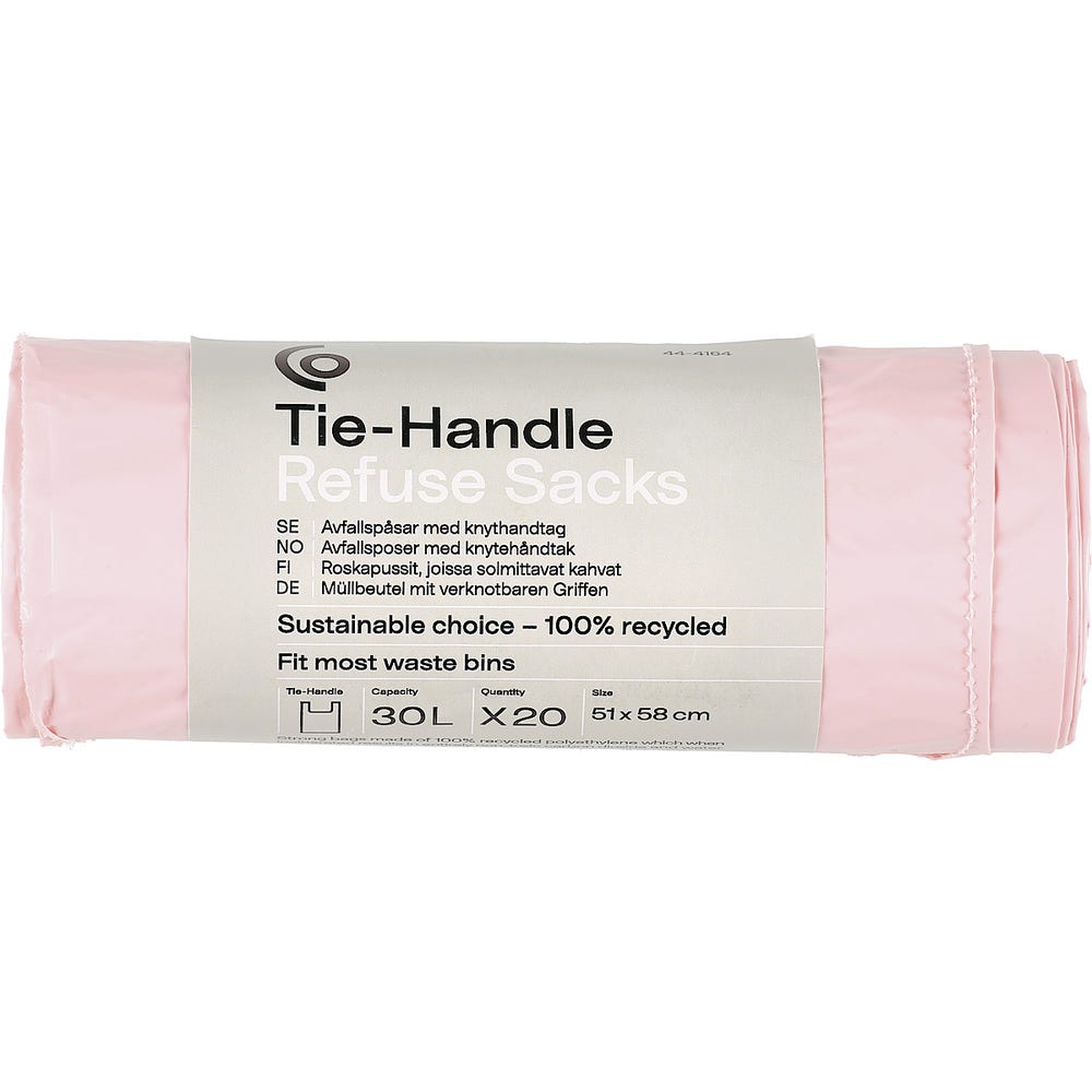 Clas Ohlson Avfallspose Rosa 30l