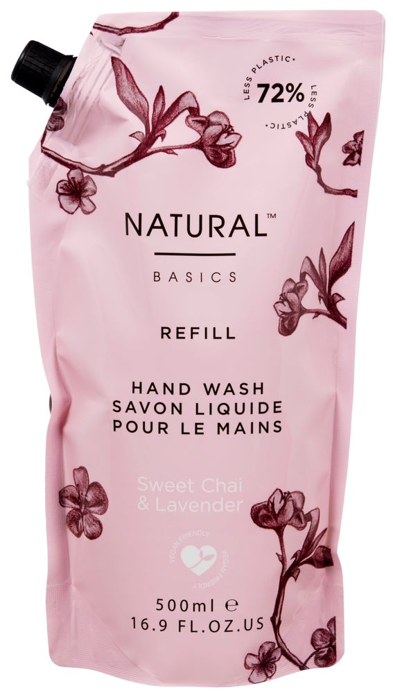 Natural Basics Refill Hand Wash Sweet Chai & Lavender 500ml