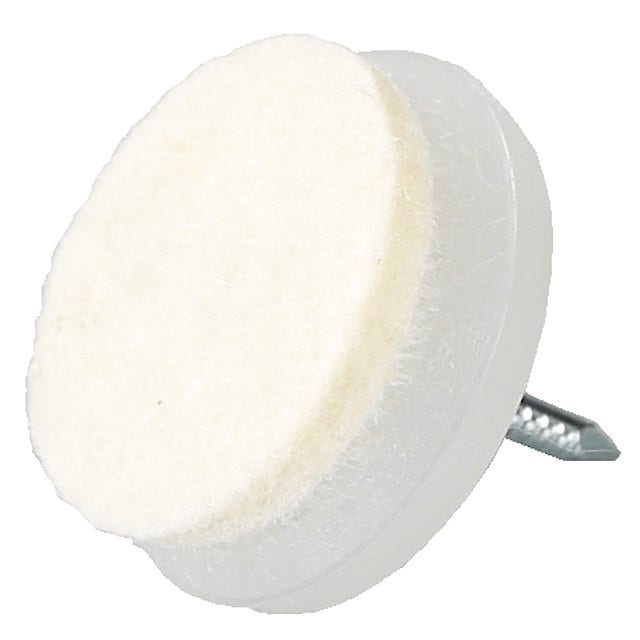 Skotten Filtknott med spikerfeste 26mm hvit