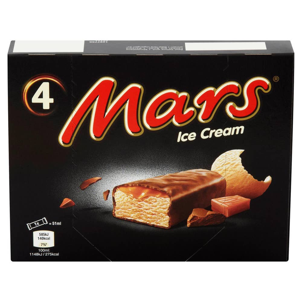 Mars Iskrem 4 stk